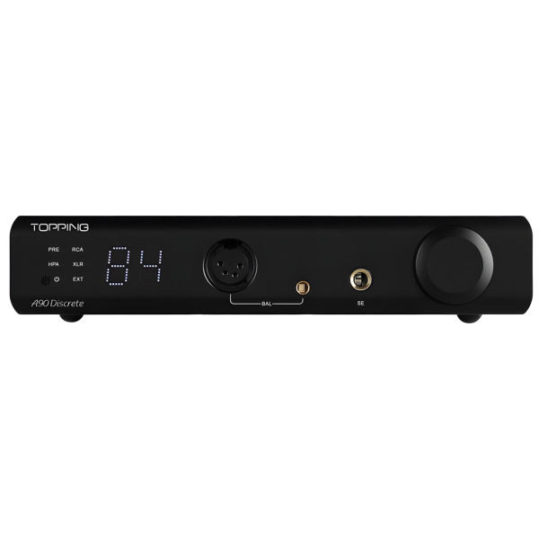 A90 DISCRETE Discrete Balanced Headphone Amplifier Preamplifier | Black - Topping Audio