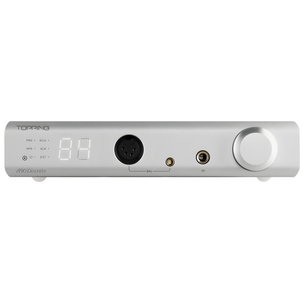 A90 DISCRETE Discrete Balanced Headphone Amplifier Preamplifier | Silver - Topping Audio