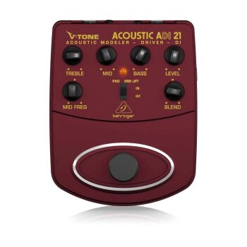 ADI21 V-Tone Profesyonel Akustik Gitar İçin Pedallı Preamfi DI-BOX - Behringer