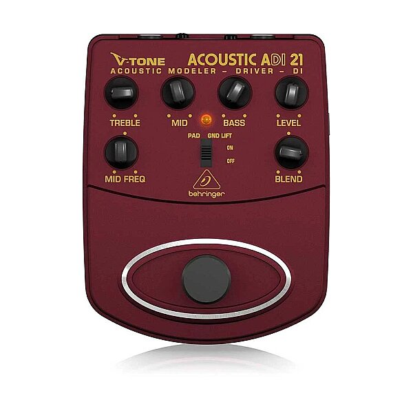 ADI21 V-Tone Profesyonel Akustik Gitar İçin Pedallı Preamfi DI-BOX - 1