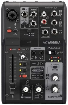 AG 03 MK2 3 Kanallı Usb Mikser (Siyah) - Yamaha