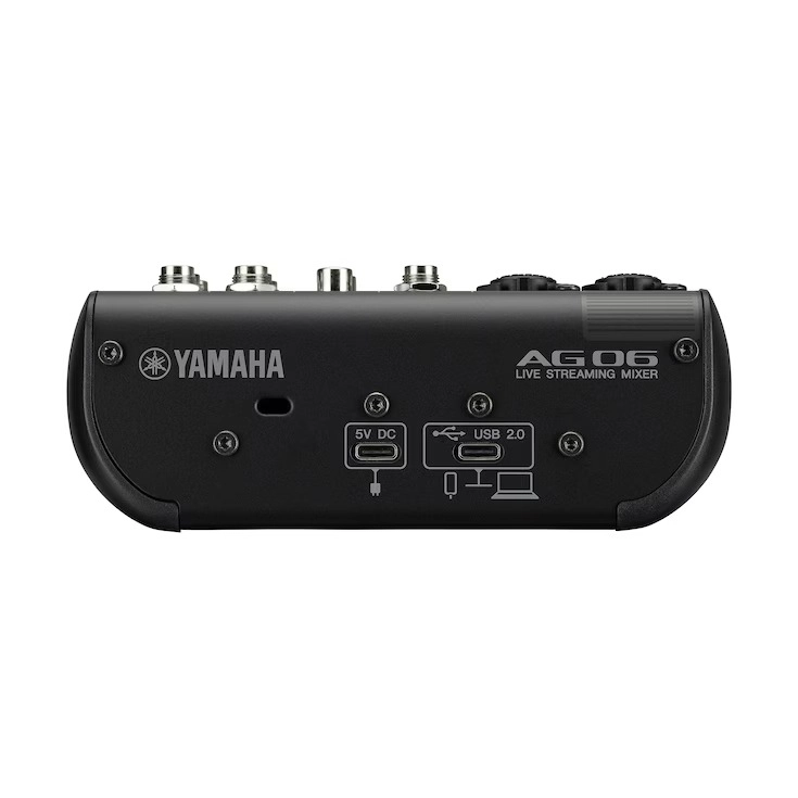 Yamaha AG 06 MK2 / 6 Kanallı Usb Mikser (Siyah) AG Series Sesçi