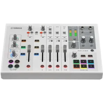 AG 08 / All In One 8 Kanallı USB Mikser (Beyaz) - 2