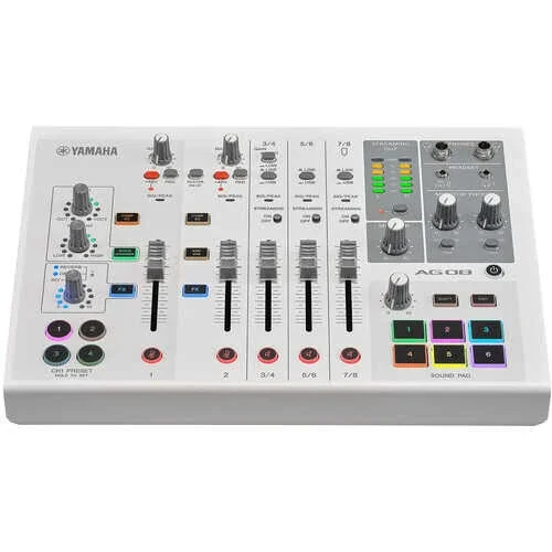 AG 08 / All In One 8 Kanallı USB Mikser (Beyaz) - 2