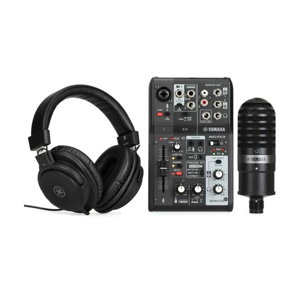 Yamaha AG 03 MK2 B LSPK / Canlı Yayın Seti (Siyah) AG Series Sesçi