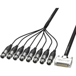 AI25-8XPro3 D-SUB 25 male <> 8 x XLR male, 3M - 
