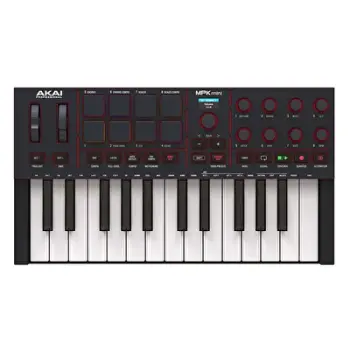 AKAI MPK MINI MK4 Siyah 25 Tuş MIDI Klavye - AKAI