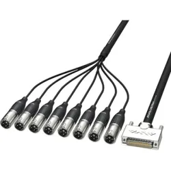 AO25-8XPRO3 D-SUB 25 male <> 8 x XLR male, 3M - 