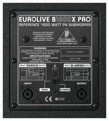 B1800X PRO 1800 Watt Pasif Subbass - Thumbnail