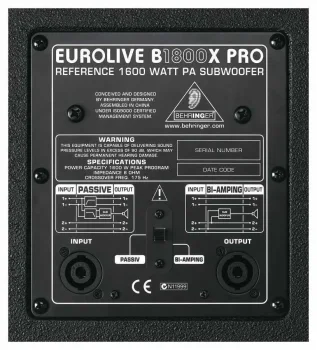 B1800X PRO 1800 Watt Pasif Subbass - 2