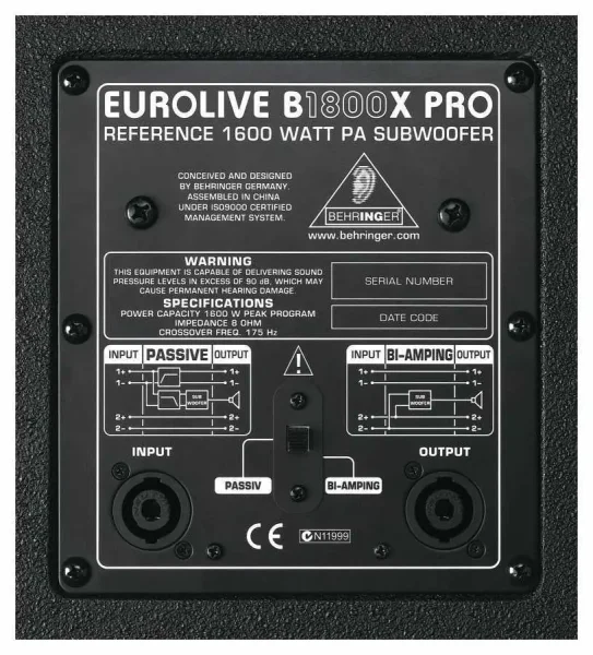 B1800X PRO 1800 Watt Pasif Subbass - 2