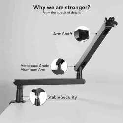 BA92 Mikrofon Süspansiyonlu Arm Stand - 4