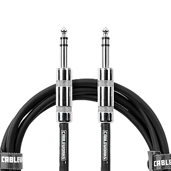 6,35 mm TRS Erkek - TRS Erkek Dengeli Patch Kablo | Backline Serisi 3,05 m (10 ft) | GCWB-BPC-10 - 6