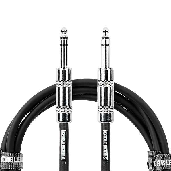 6,35 mm TRS Erkek - TRS Erkek Dengeli Patch Kablo | Backline Serisi 3,05 m (10 ft) | GCWB-BPC-10 - 6