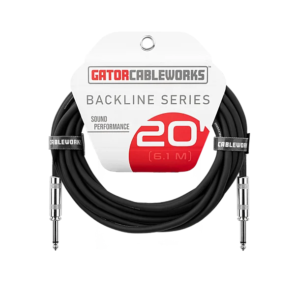 Düz - Düz Enstrüman Kablosu | Backline Serisi 6,10 m (20 ft) | GCWB-INS-20 - 1