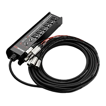 Drop Snake Multicore Kablo | 6 Kanal + 2 Dönüş, 9,14 m (30 ft) | GCWB-DS6X2-30 - Gator Frameworks