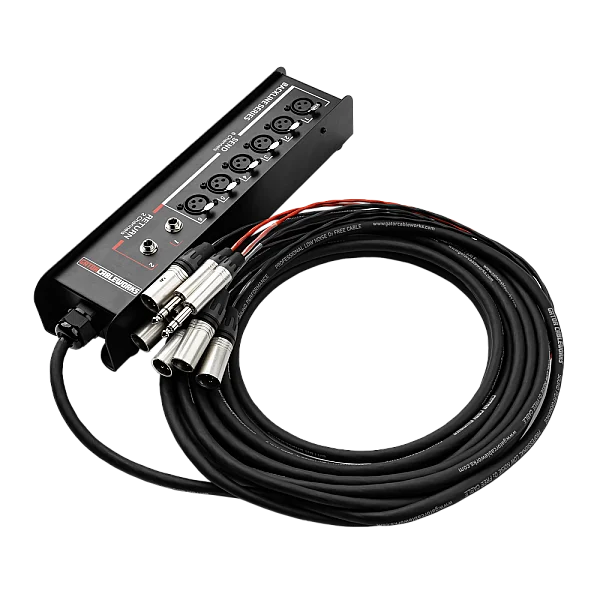 Drop Snake Multicore Kablo | 6 Kanal + 2 Dönüş, 9,14 m (30 ft) | GCWB-DS6X2-30 - 1