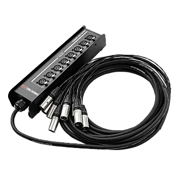 Drop Snake Multicore Kablo | 8 Kanal, 7,62 m (25 ft) | GCWB-DS8X0-25 - Gator Frameworks