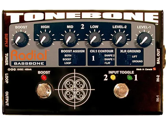 Bassbone 2 Kanal Bass Gitar Pre-Amfisi - 1