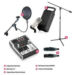 Behringer Home Stüdyo Kayıt Paketi Starter 2 - SesciBaba