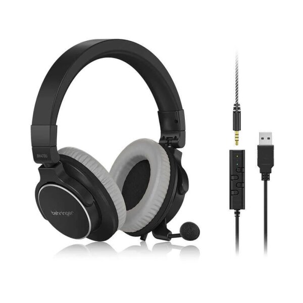 BH470U USB Bağlantılı Mikrofonlu Stereo Kulaklık - Behringer