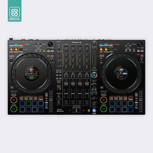 Skin Pioneer DDJ-FLX10 Koruyucu Sticker - Siyah - Doto Design