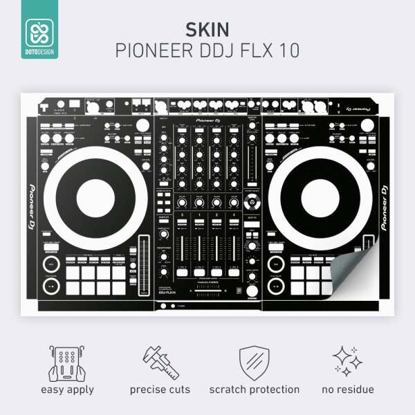 Skin Pioneer DDJ-FLX10 Koruyucu Sticker - Siyah - 2