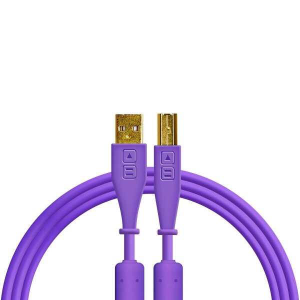 Chroma Cables USB-A to B - 1.5mt | Straight Purple - 1