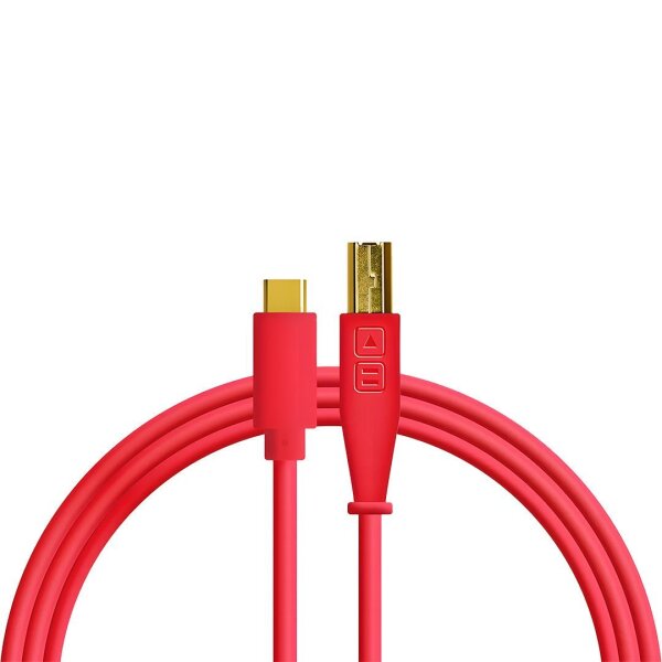 Chroma Cables USB-C to B - 1.5mt | Red - DJ TechTools