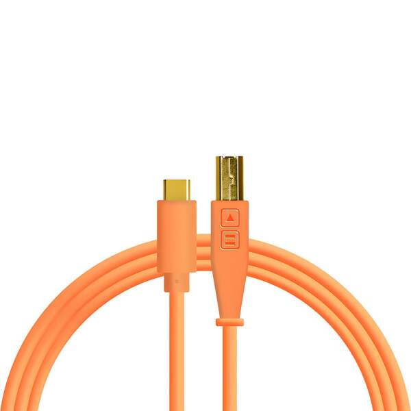 Chroma Cables USB-C to B - 2mt | Neon Orange - 1