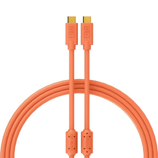 Chroma Cables USB-C to C - 1mt | Neon Orange - DJ TechTools