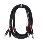 Çift RCA - Çift TS 6.3 mm 3 Metre Kablo - 1