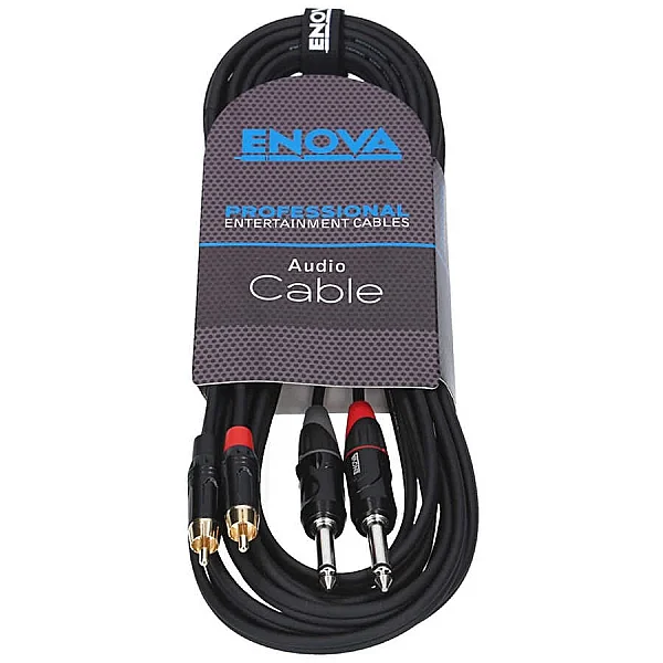 Çift RCA - Çift TS 6.3 mm 3 Metre Kablo - 3