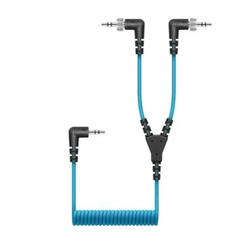 CL 35-Y 3,5 mm ila çift 3,5 mm TRS sarmal kablo - Sennheiser