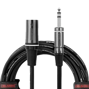 XLR Erkek - 6,35 mm TRS Erkek Kablo | Composer Serisi 3,05 m (10 ft) | GCWC-XLR-10MTRS - 6