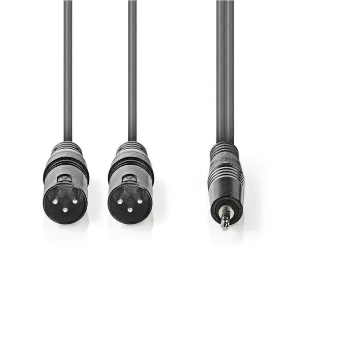 2x XLR 3-Pin Erkek - 3.5 mm Erkek 3m Kablo - 2