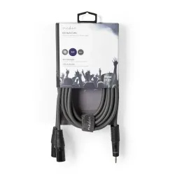 2x XLR 3-Pin Erkek - 3.5 mm Erkek 3m Kablo - 3