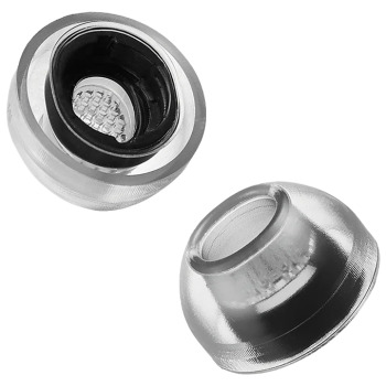 Crystal for Galaxy Buds 3 Pro Smoky Black (MS) 2 Çift - Azla