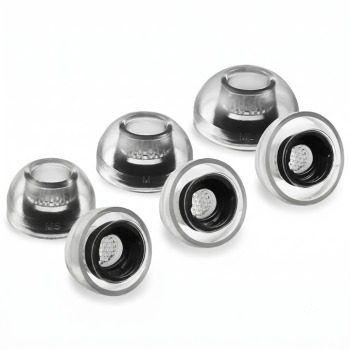 Crystal for Galaxy Buds 3 Pro Smoky Black (MS/M/ML) 3 Çift - Azla