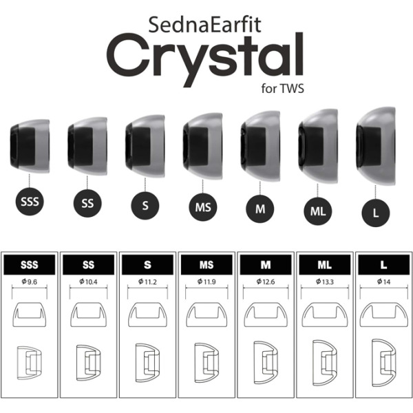 Crystal for TWS (ML) 2 Çift - 4