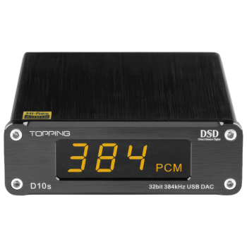 D10S DAC USB 32bit/384kHz DSD 256 XMOS U208 ES9038Q2M | Black - 2