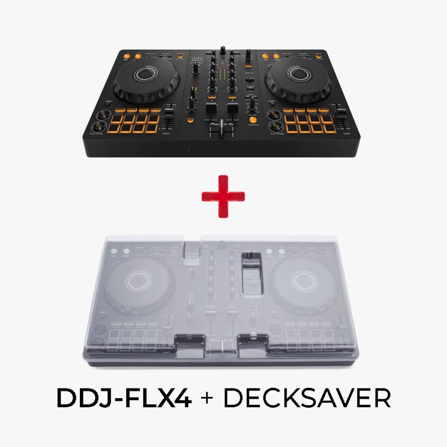 DDJ-FLX4 + Decksaver Cover PAKET - 1