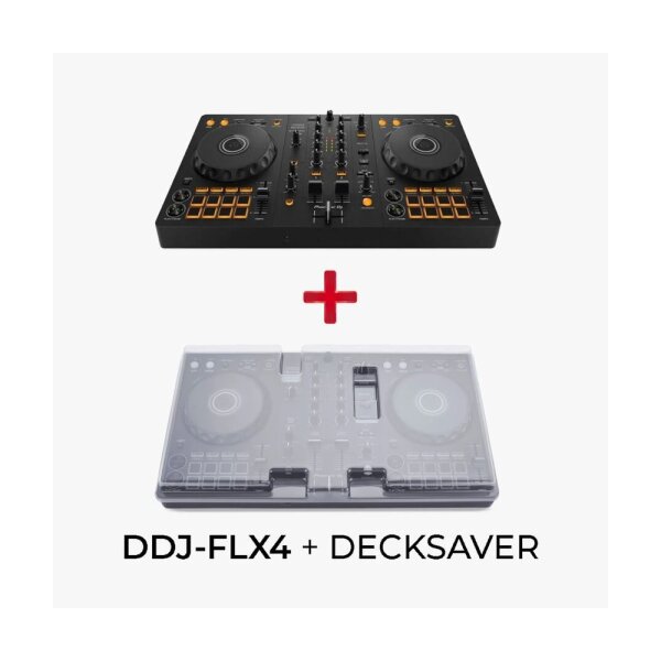DDJ-FLX4 + Decksaver Cover PAKET - Pioneer
