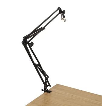 Desk-Mounted Broadcast/Podcast Boom Mic Stand | GFWMICBCBM1000 - Gator Frameworks