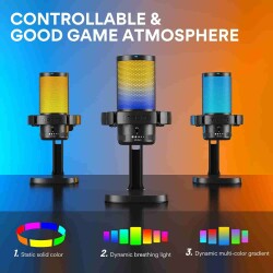 DGM20 GamerWave Condenser USB Gaming RGB Mikrofon - 2