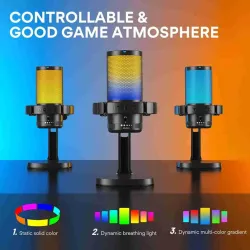 DGM20 GamerWave Condenser USB Gaming RGB Mikrofon - 2