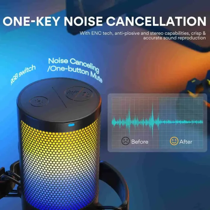 DGM20 GamerWave Condenser USB Gaming RGB Mikrofon - 5