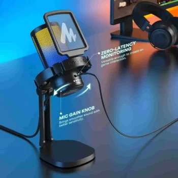 DGM20 GamerWave Condenser USB Gaming RGB Mikrofon - 4