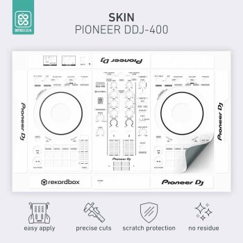 Skin Pioneer DDJ-400 - Koruyucu Kaplama - Beyaz - 2