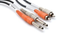 Dual 1-4'' TS (M) - RCA (M) Balanssız kablo 2 mt. CPR-202 - Hosa